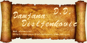 Damjana Dišljenković vizit kartica
